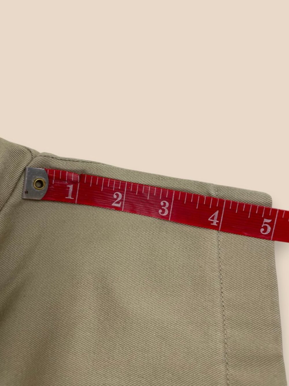 Ralph Lauren Sport Khaki Chino Shorts Cotton Navy Pony Embroidered Logo Women 12 - Picture 7 of 9